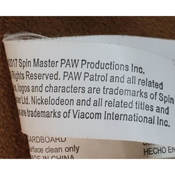 Paw Patrol Chase Plush Toy Sitting 17" Brown & Blue Polyester Stuffed Animal - Picture 10 of 16